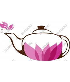  Elegant teapot with Lotus petals