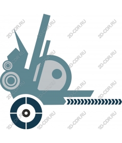  Stylized mechanical device