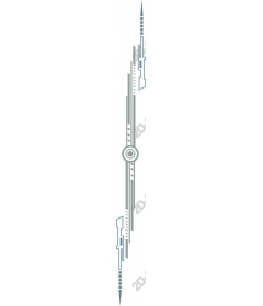  Elegant separator in art Deco style
