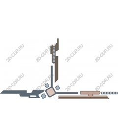  Stylized mechanical hinge