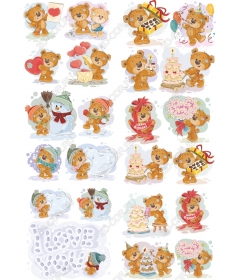 Festive set with Teddy bear