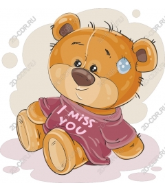  I miss you Teddy bear