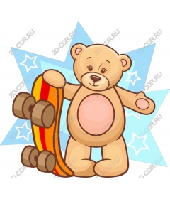  Скейтборд Teddy Bear