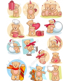 Set of clip art "little man"