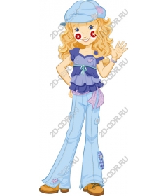 Fashionable young girl