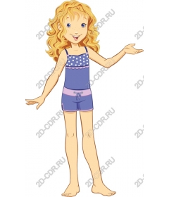 Cheerful girl in swimsuit