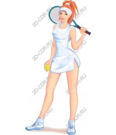  Bright tennis player