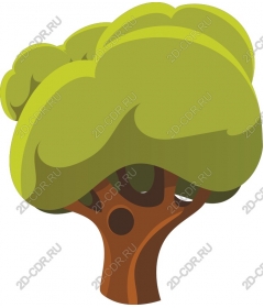  Bright, lush green tree