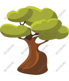  Bright stylized tree