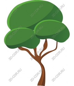  Stylized green tree