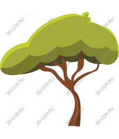  Bright green tree