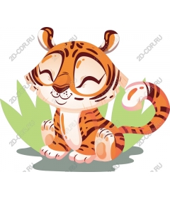  Cute playful tiger cub