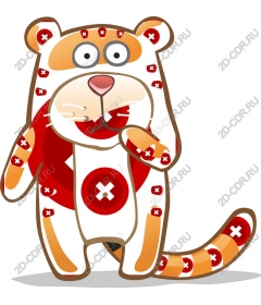 Playful cartoon animal