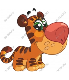  Cute cartoon tiger