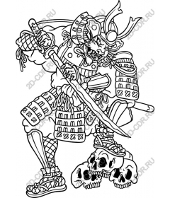  Fierce warrior-samurai