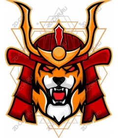  A ferocious samurai tiger