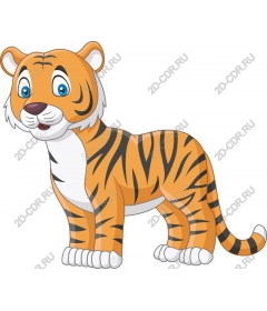  Cute cartoon tiger