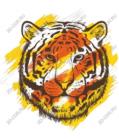 Vivid tiger head