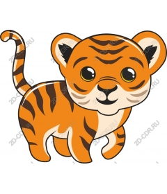  Cute cartoon tiger