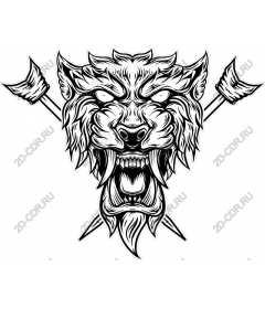  Ferocious snarling beast