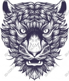  The majestic snout of a lion