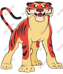  Cartoon tiger