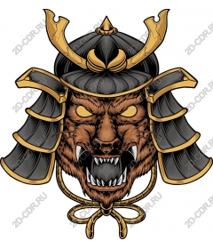  A ferocious samurai helmet