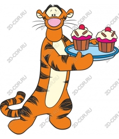 Funny character cupcake