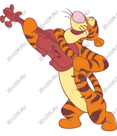  The playful tiger-violinist