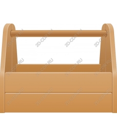 Wooden container for tools