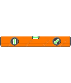  Bright orange spirit level