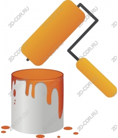  Bright cushions and a paint can