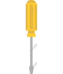  Classic yellow screwdriver
