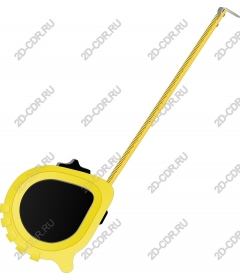  Bright yellow measuring tape