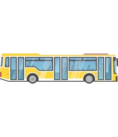 Yellow city bus
