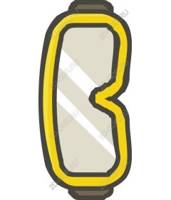  Stylish yellow mirror