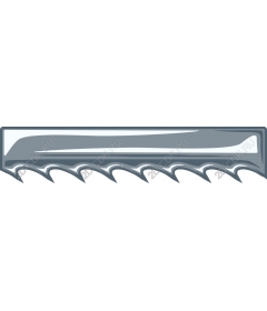  A knife with a serrated blade premium