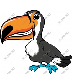 Funny cartoon Toucan