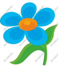  Bright blue flower