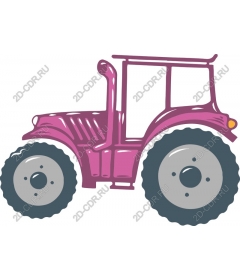  Charming pink tractor