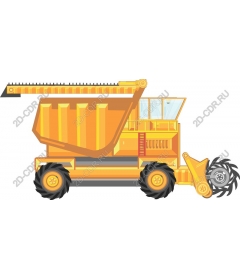 The modern combine harvester