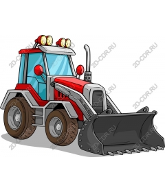  Cartoon bulldozer