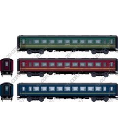  Classic set of carriages in vintage style