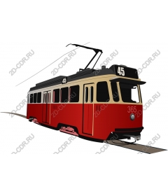  Classic red tram