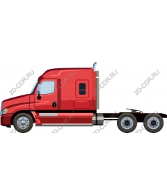  Bright red truck