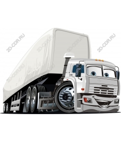 Playful cartoon-truck