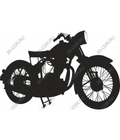  Classic black motorcycle