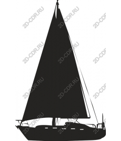  Black Sailboat