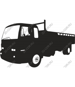 Truck with flatbed