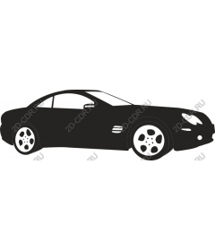 Элегантный черный спортивный автомобиль